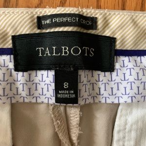 Talbots perfect crop size 8